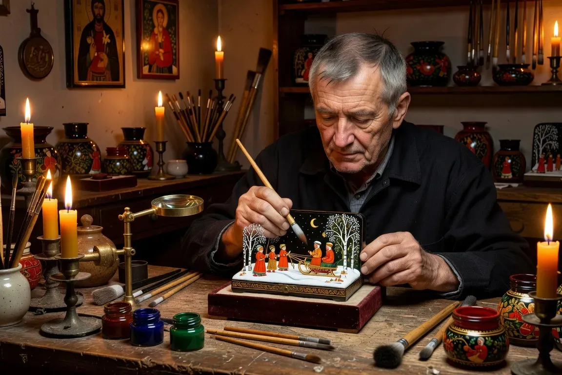 Artisanat russe traditionnel - matriochkas, chales de Pavlov Possad, ceramique de Gjel
