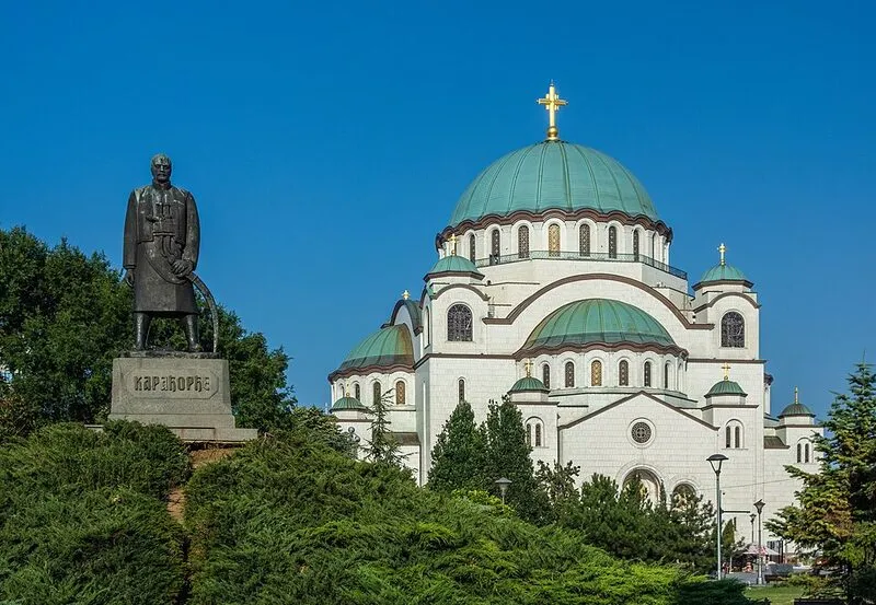 Belgrade, capitale slave de la Serbie - Vue du confluent du Danube et de la Save