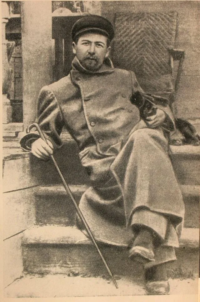 Anton Tchekhov a Melikhovo en 1897, epoque ou il ecrivit Oncle Vania